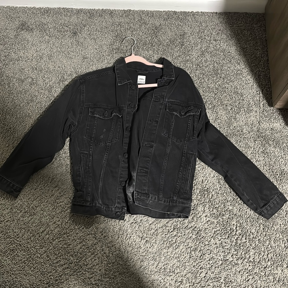 Black denim Zara kids jacket size 13 to 14